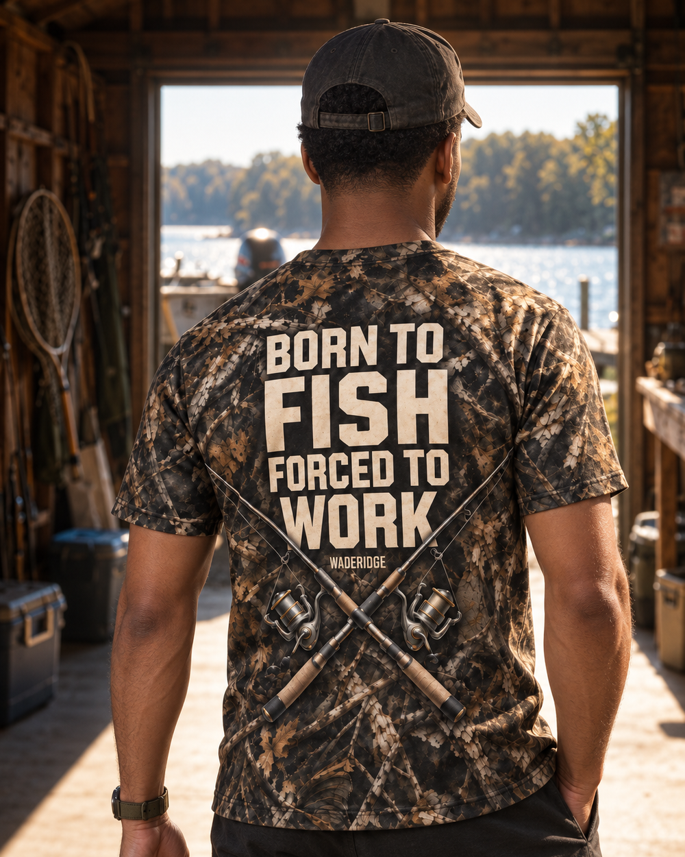 Born to Fish performance tee