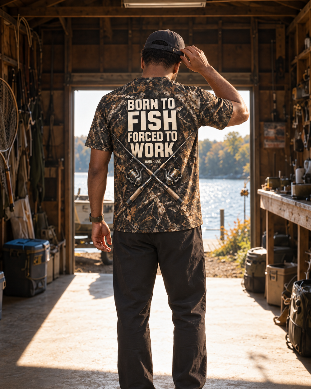 Born to Fish performance tee