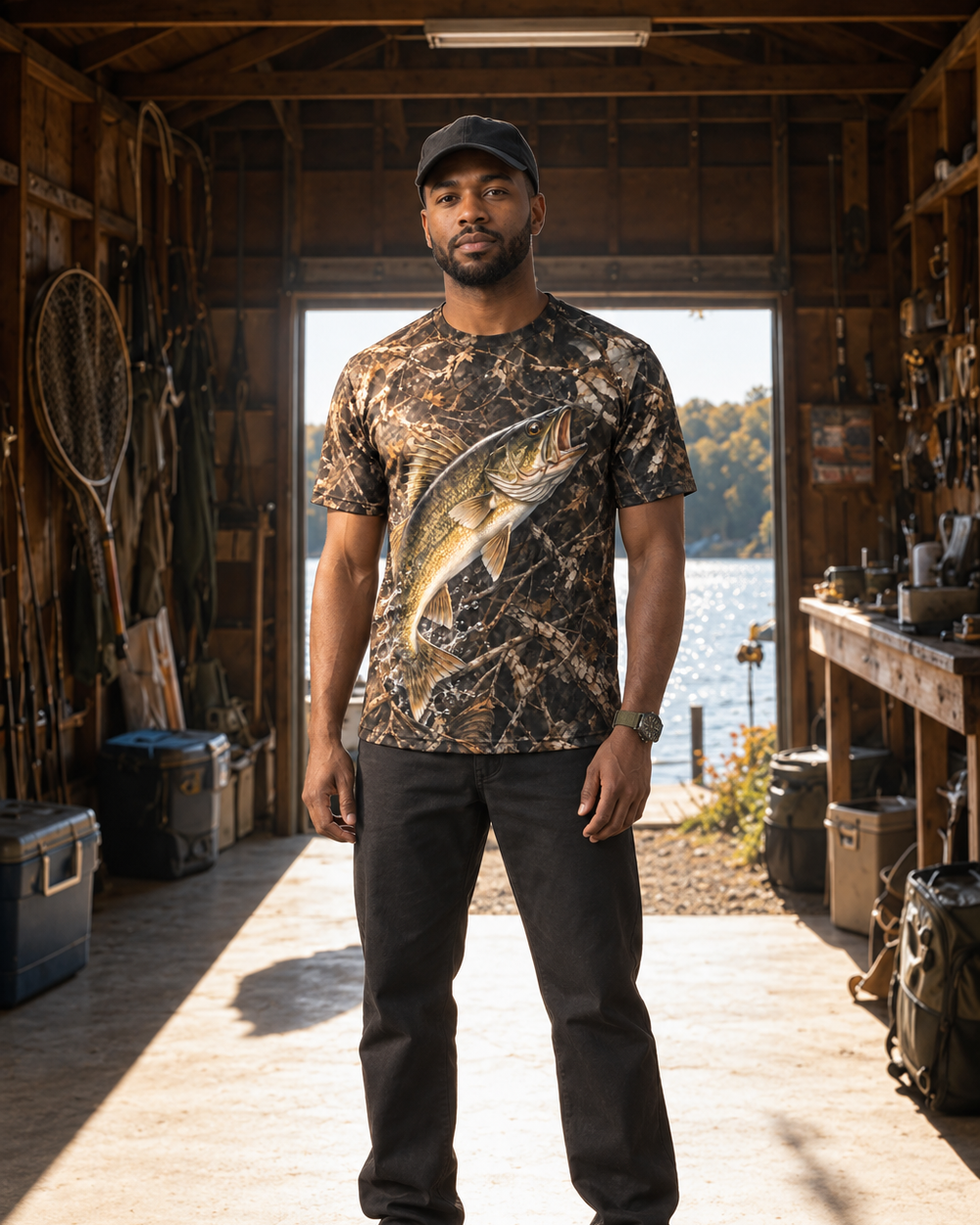 Born to Fish performance tee