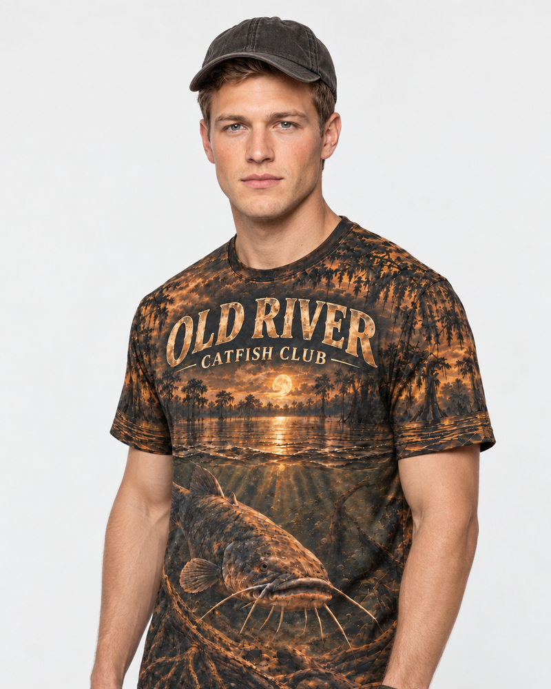 Old River Catfish Club performance tee