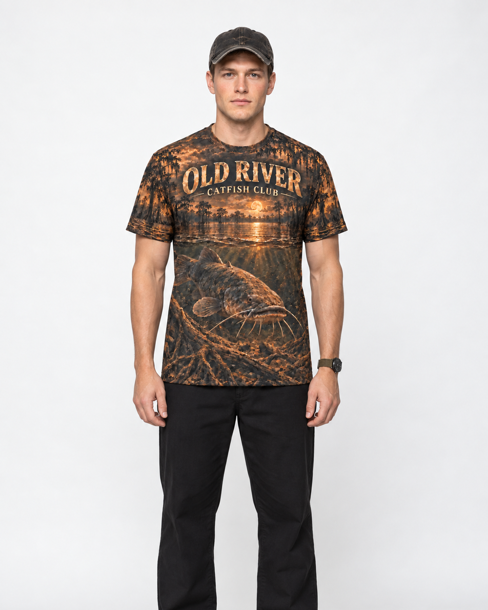 Old River Catfish Club performance tee