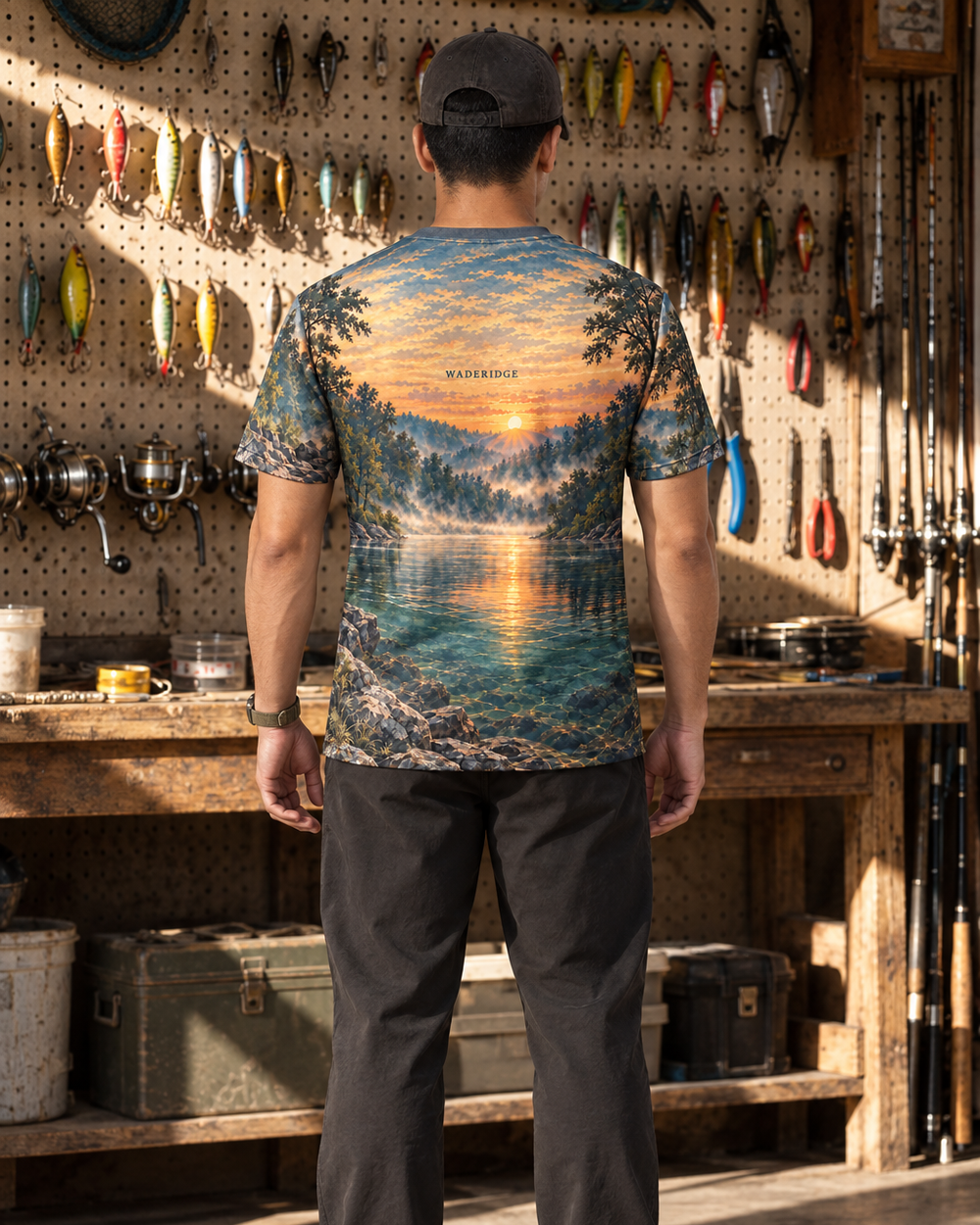 The Quiet Bend performance tee