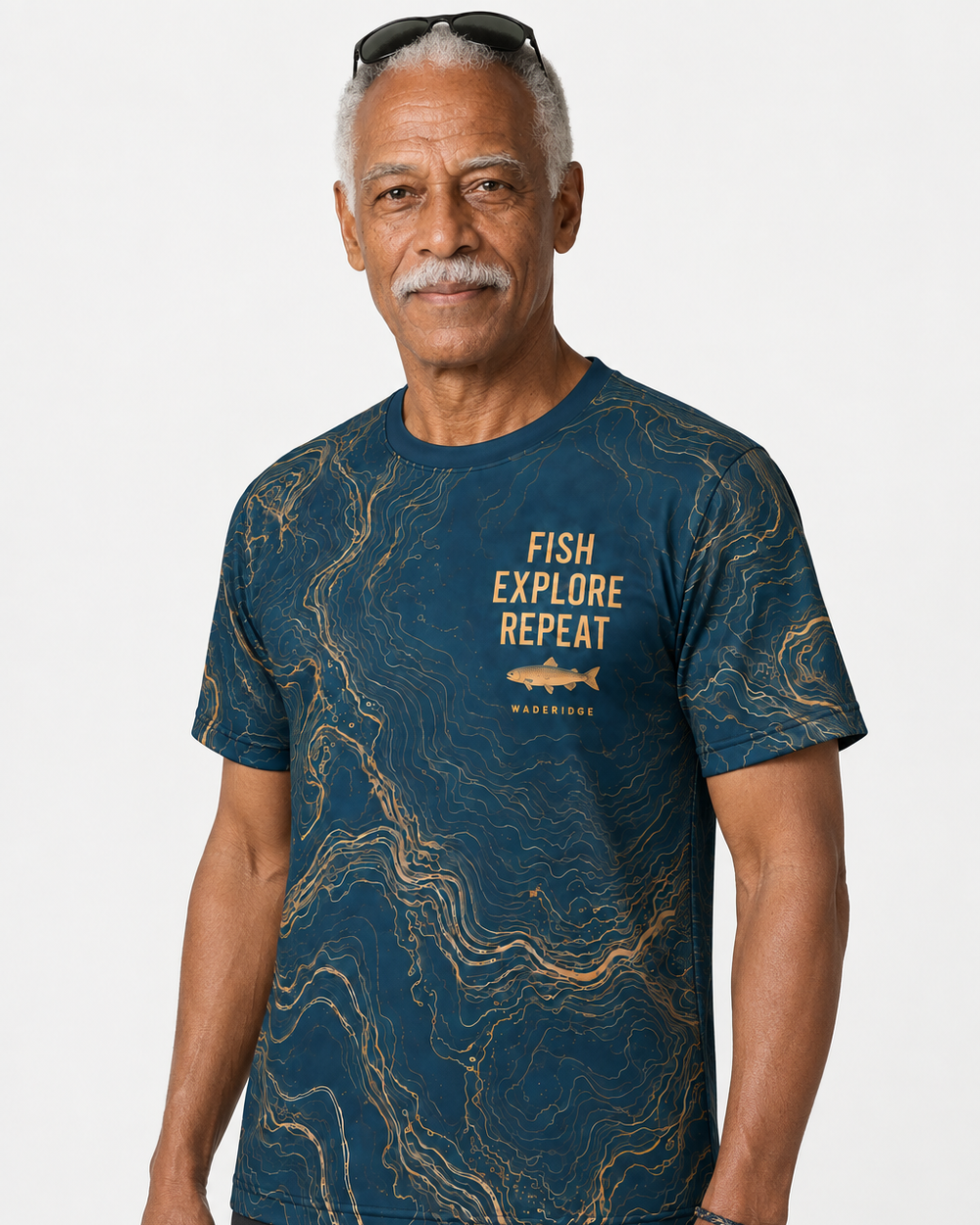 Fish Explore Repeat performance tee