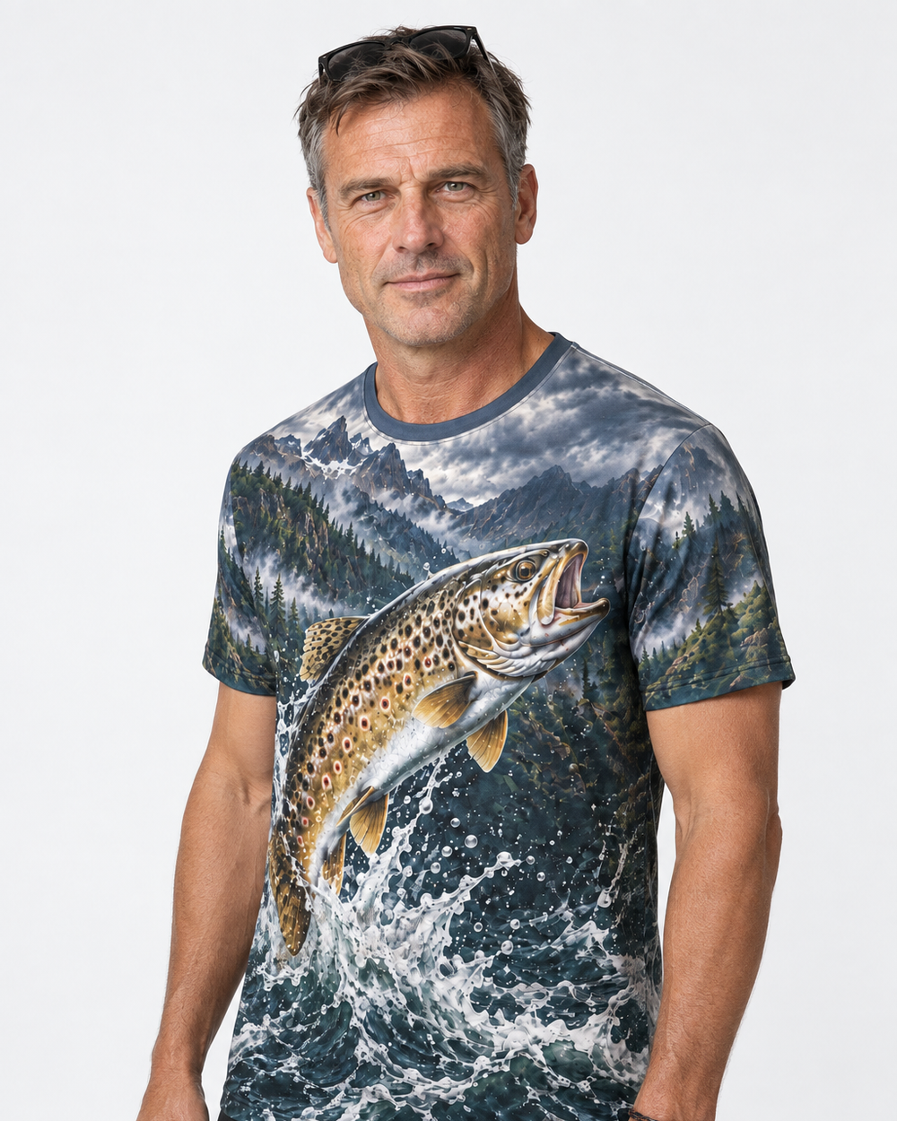 Catch Pray Release performance tee