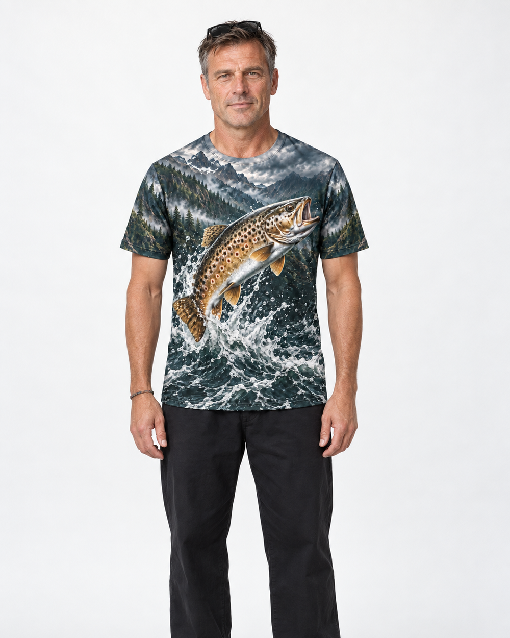 Catch Pray Release performance tee