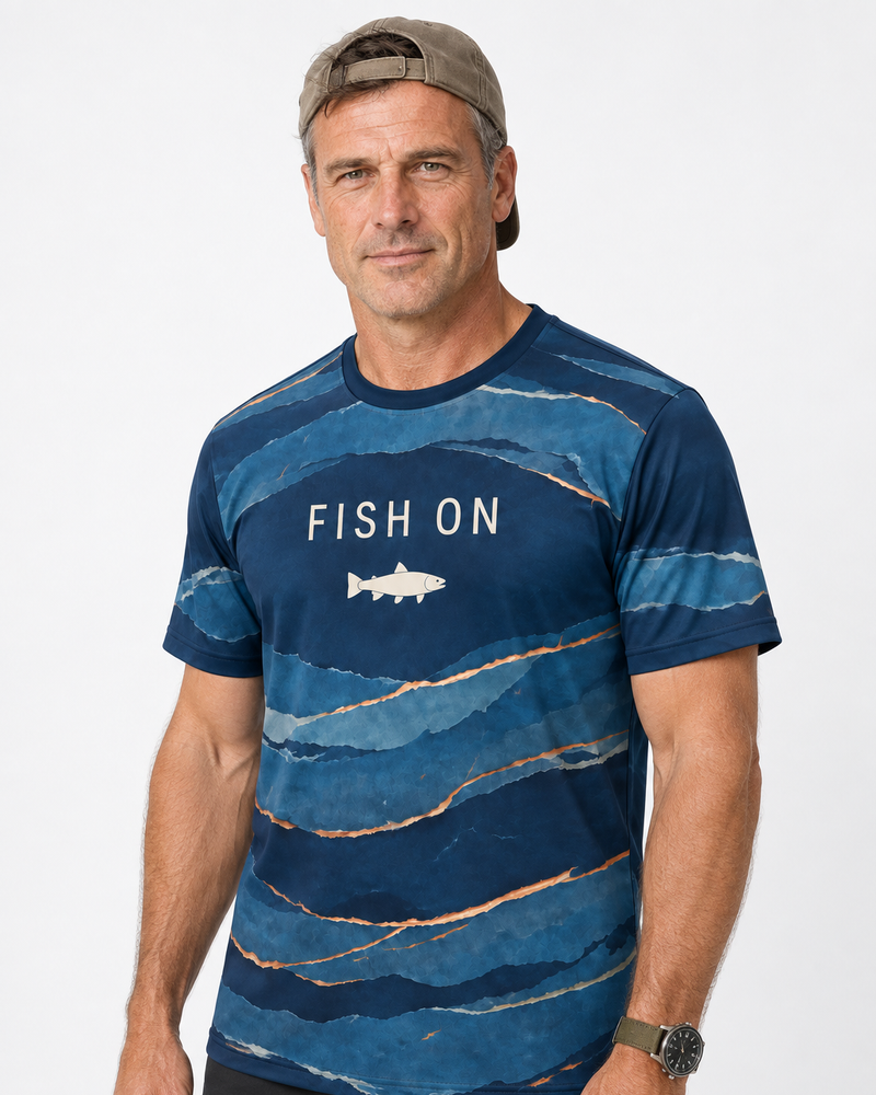 Fish On performance tee