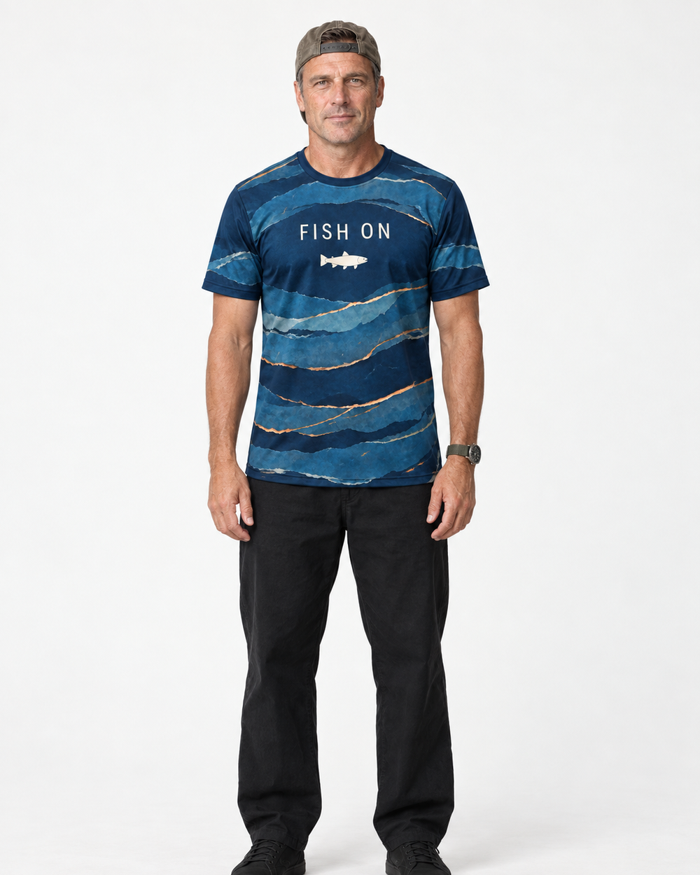 Fish On performance tee