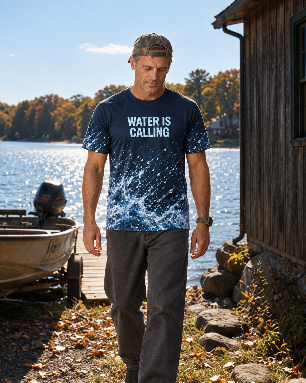 Water Is Calling performance tee