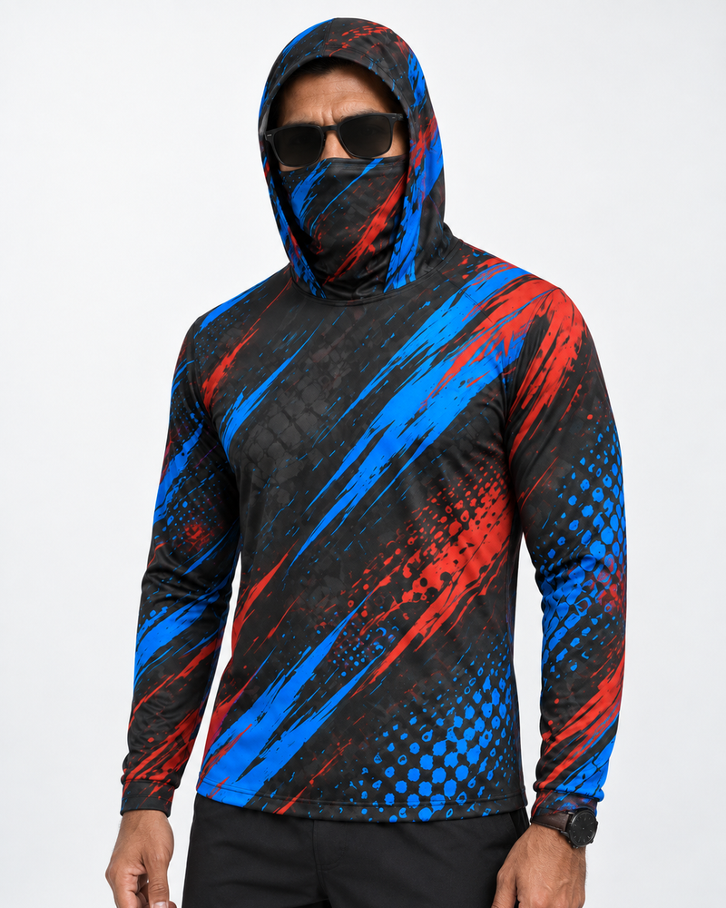 War Paint gaiter hoodie