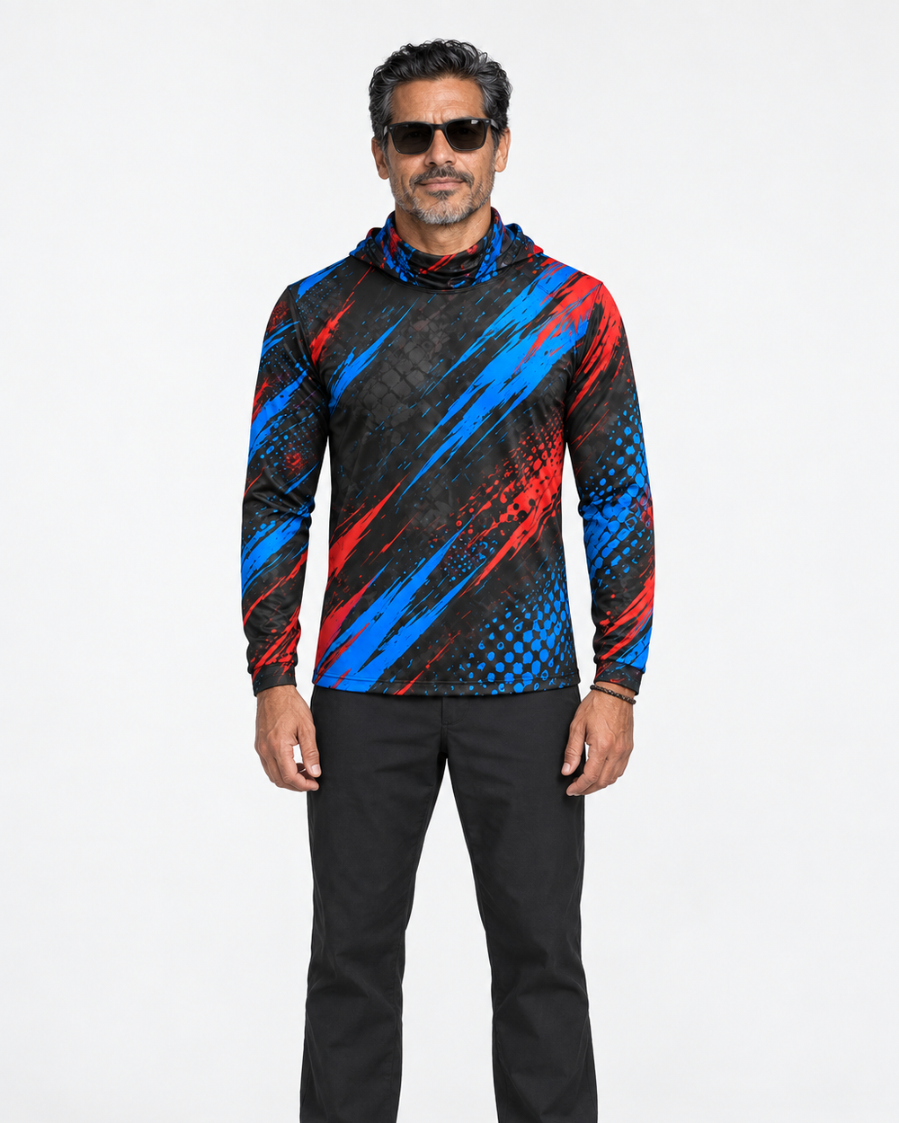 War Paint gaiter hoodie