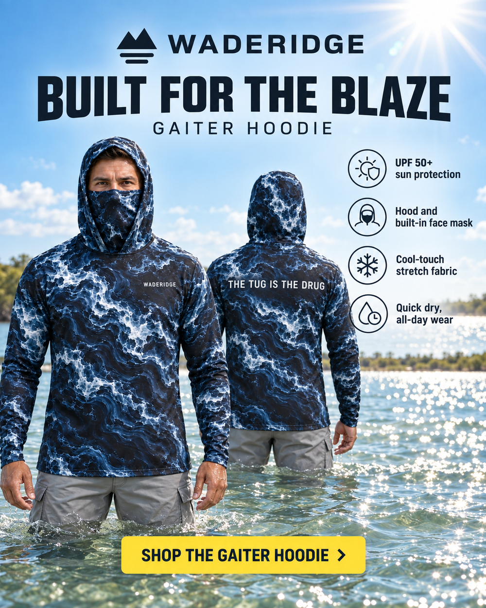Tug Night Swell gaiter hoodie