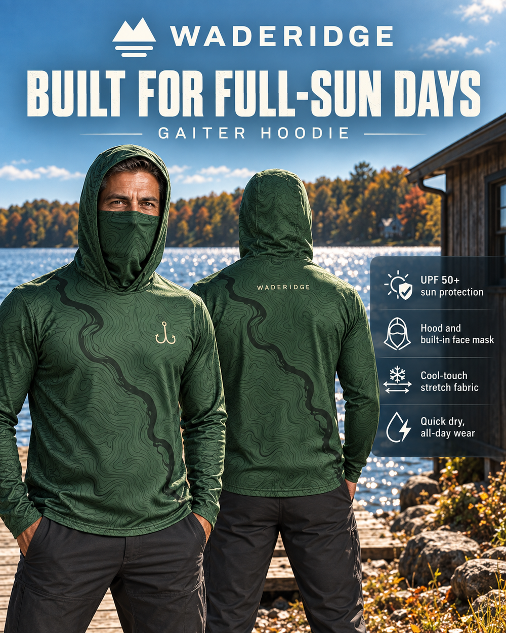 Headwaters gaiter hoodie