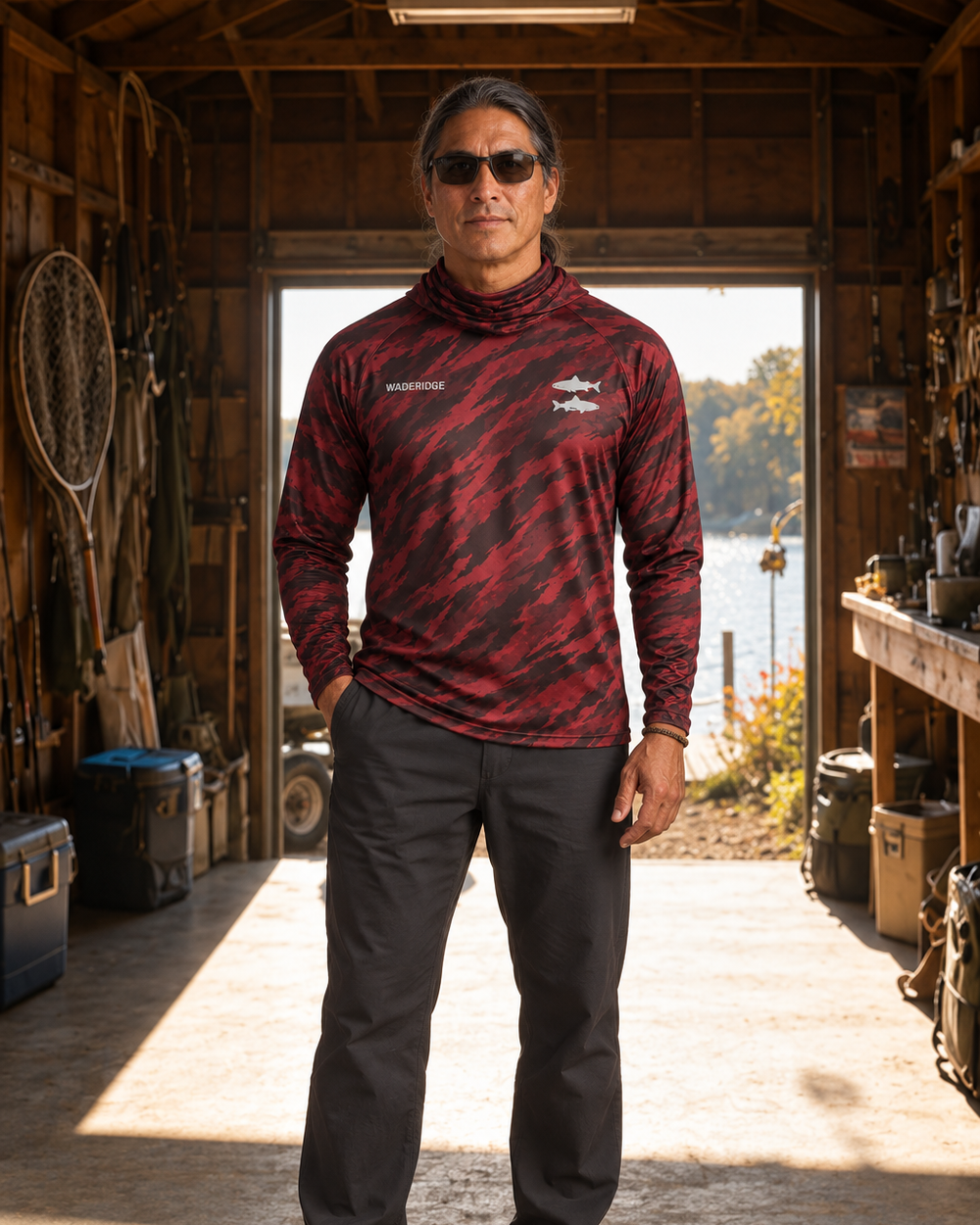 Strike Zone gaiter hoodie