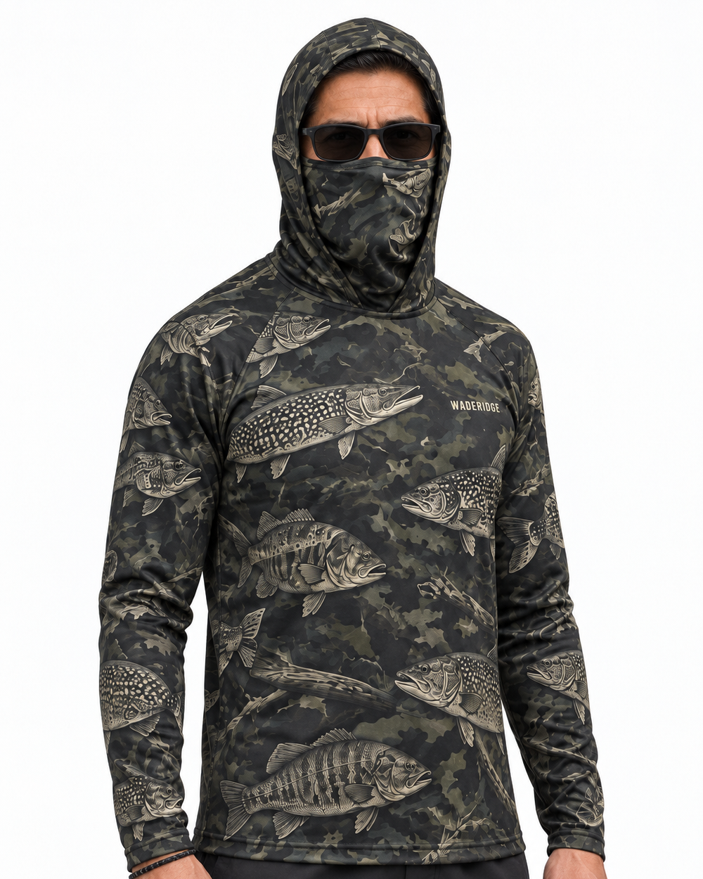 River Crew gaiter hoodie