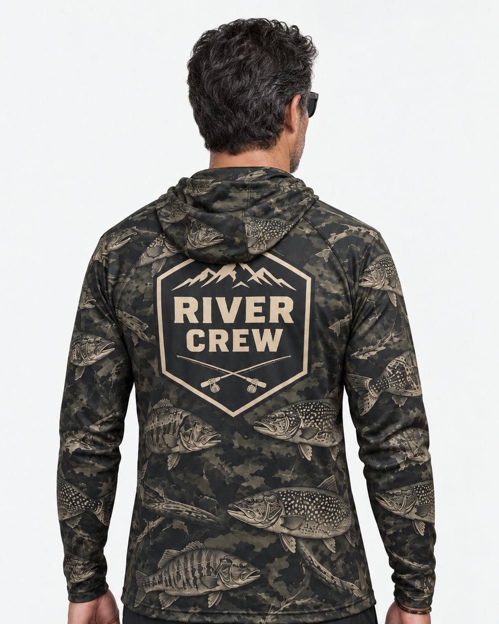 River Crew gaiter hoodie