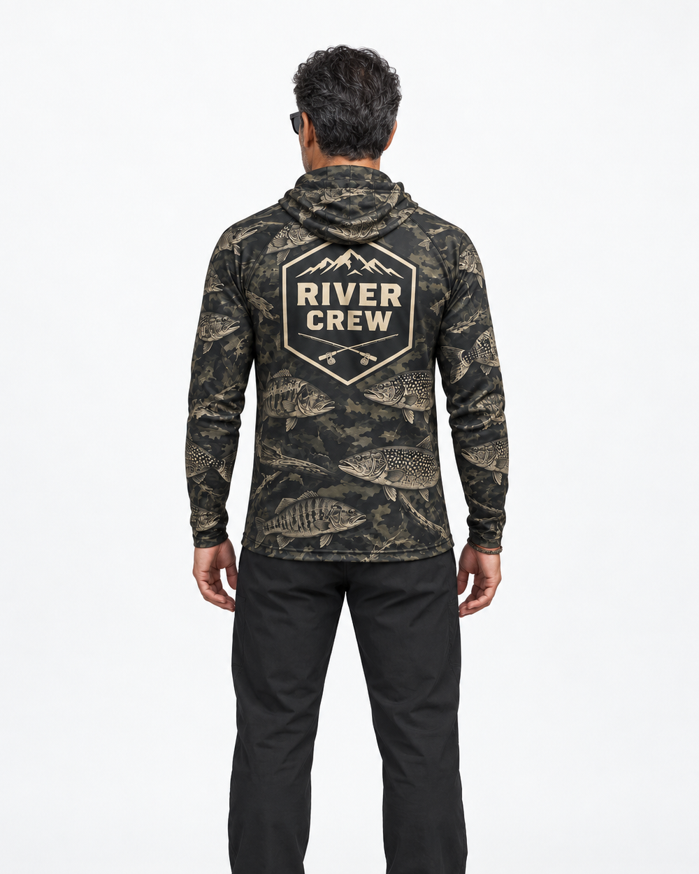 River Crew gaiter hoodie