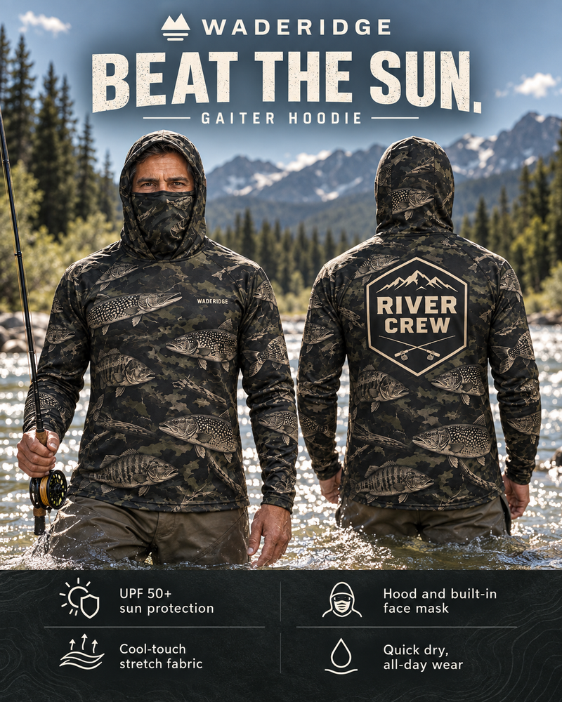 River Crew gaiter hoodie