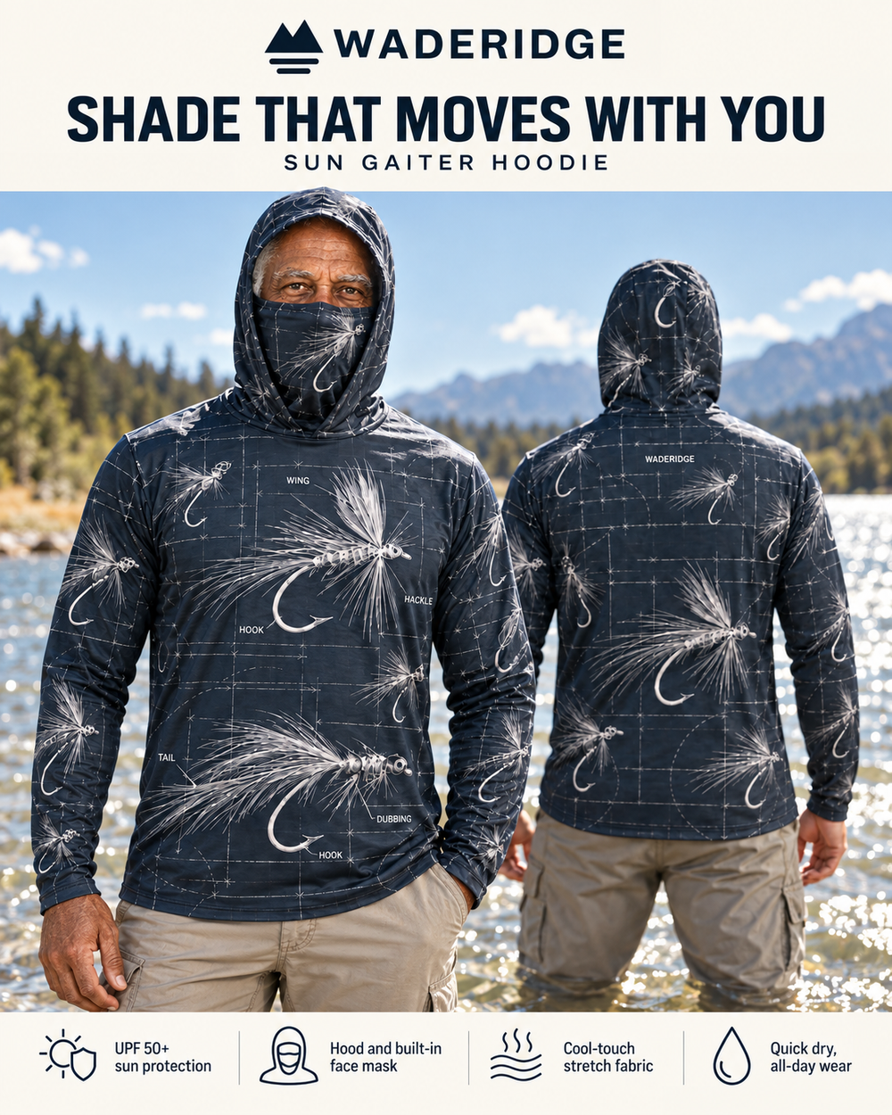 Fly Lab gaiter hoodie