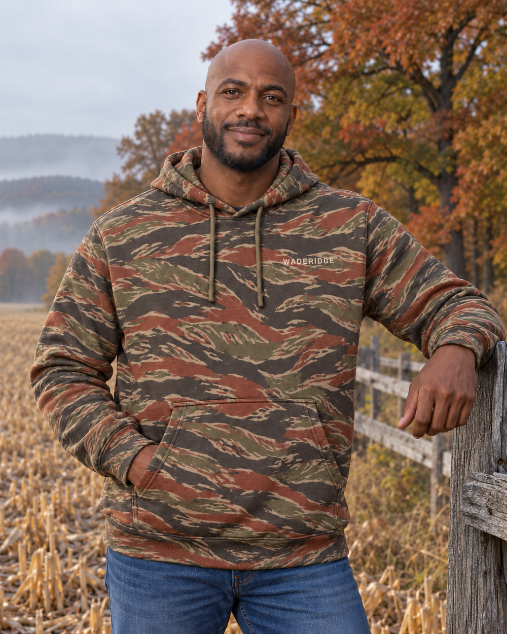 Antler Hunting Crew Custom Names All-Over Print Hoodie — model front
