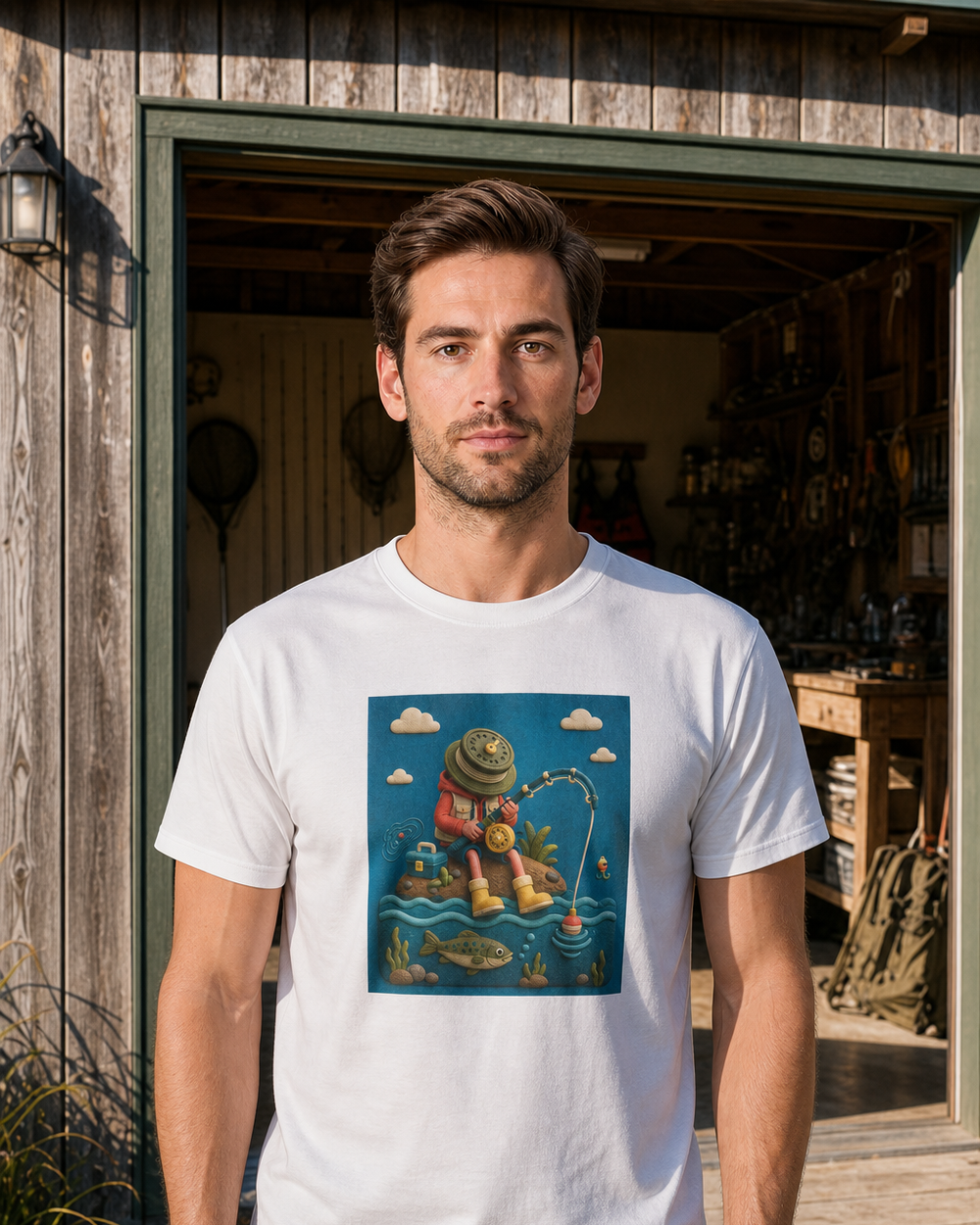 Clay style · Art Only tee — worn, front