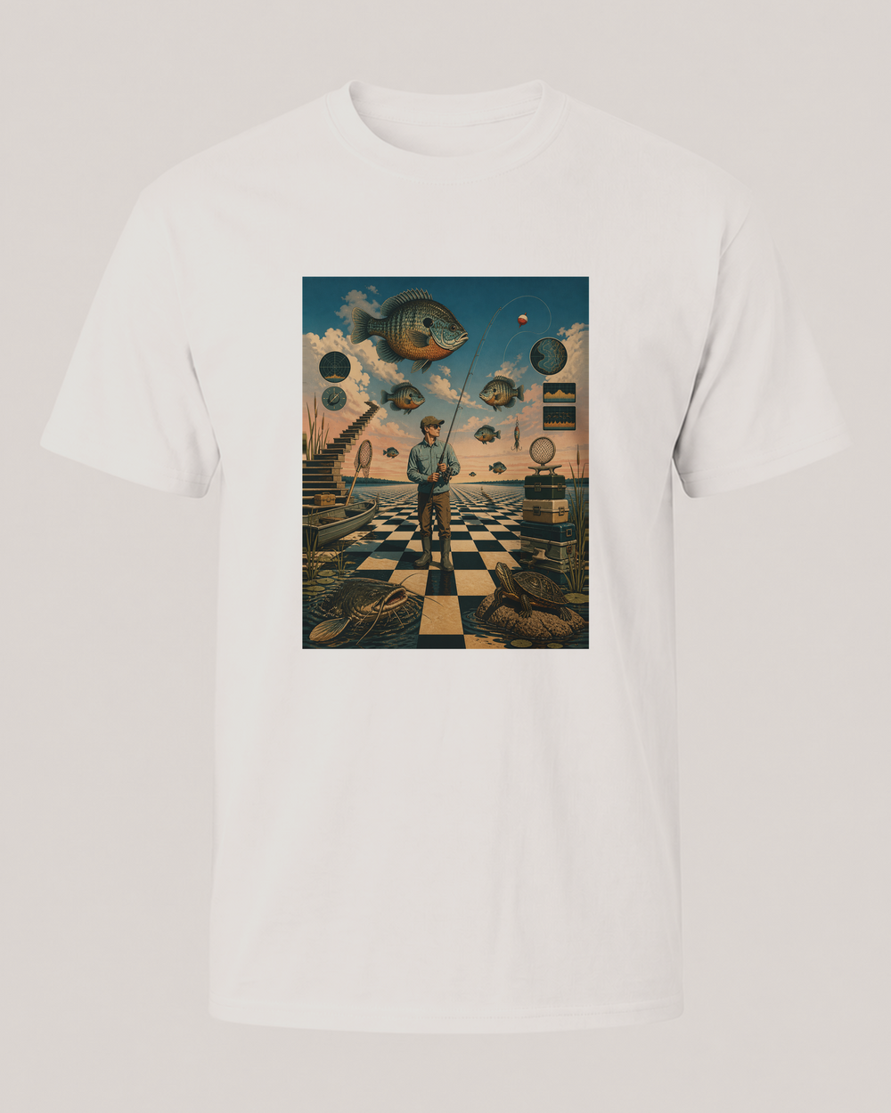 Surrealism · Art Only tee — white, front