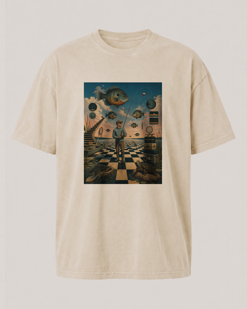 Surrealism · Art Only washed tee — washed bone, front