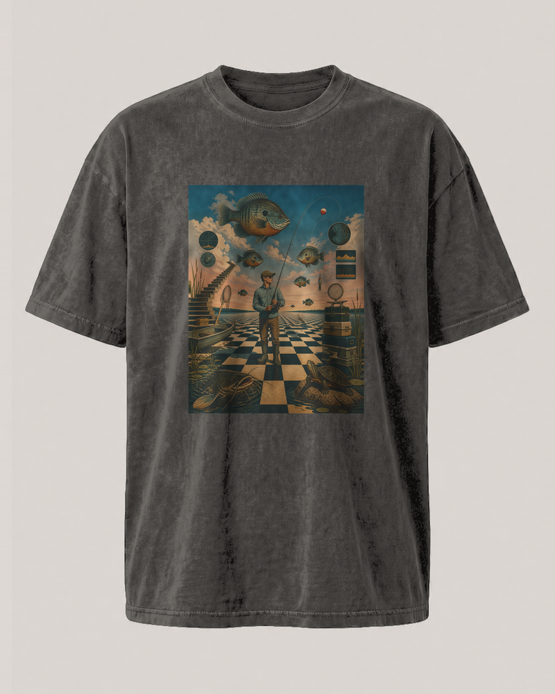 Surrealism · Art Only washed tee — washed black, front