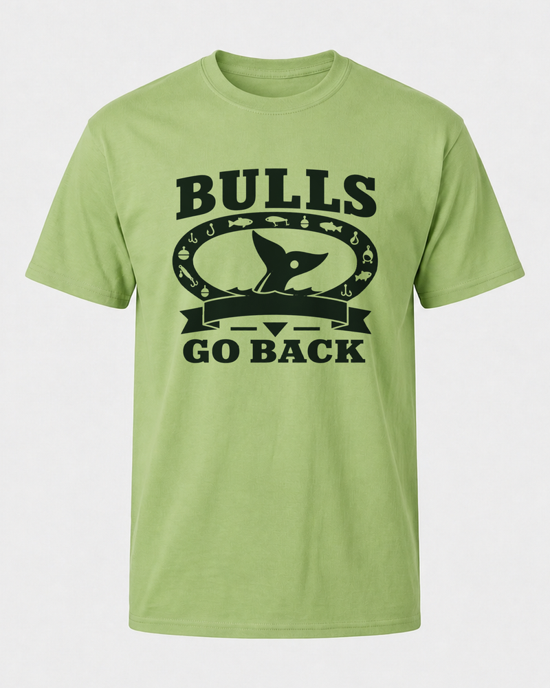 Bulls Go Back Heritage tee — kiwi, back