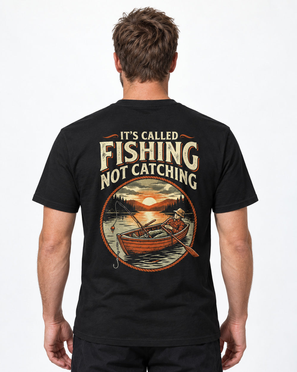 tee model black front