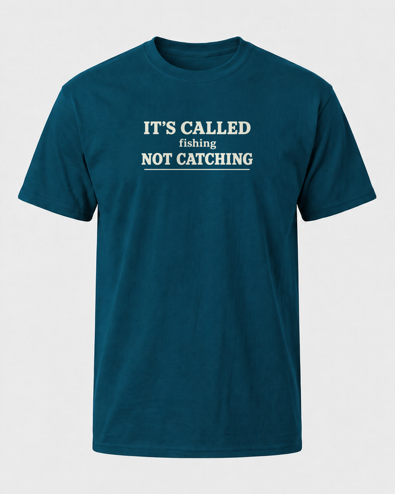 Called Fishing tee — midnight navy, front
