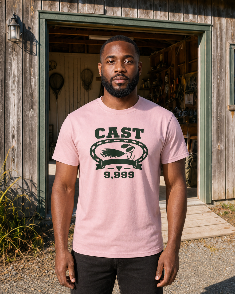 Cast 9,999 Heritage tee — worn, front
