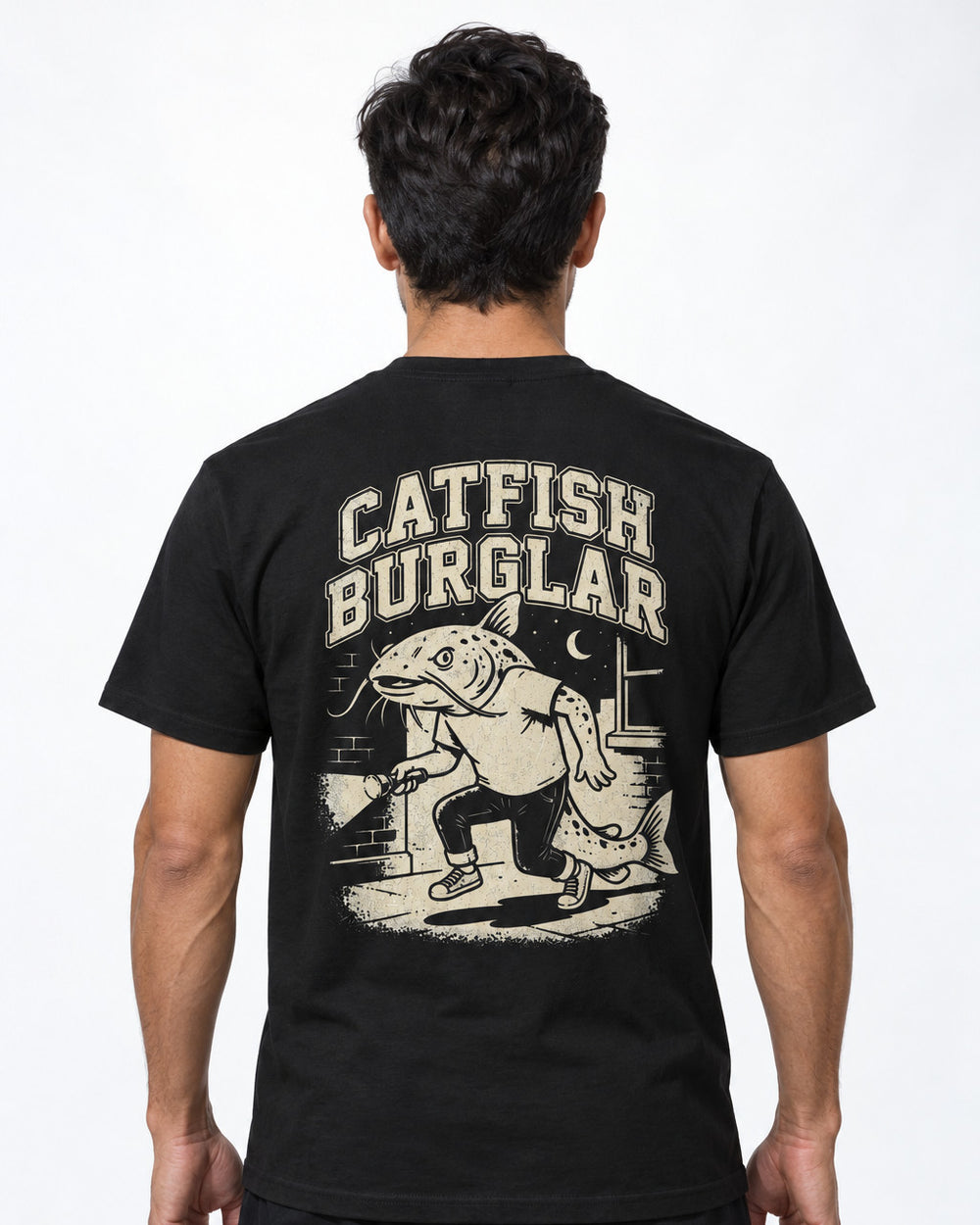 tee model black front