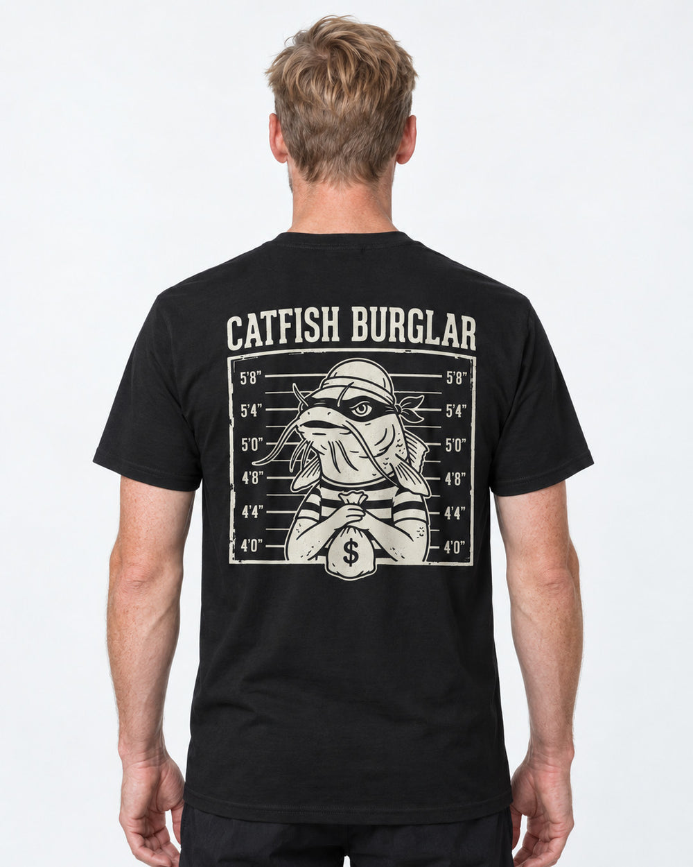 tee model black front