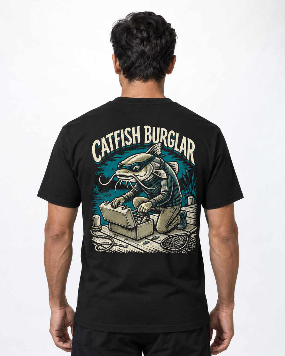 tee model black front