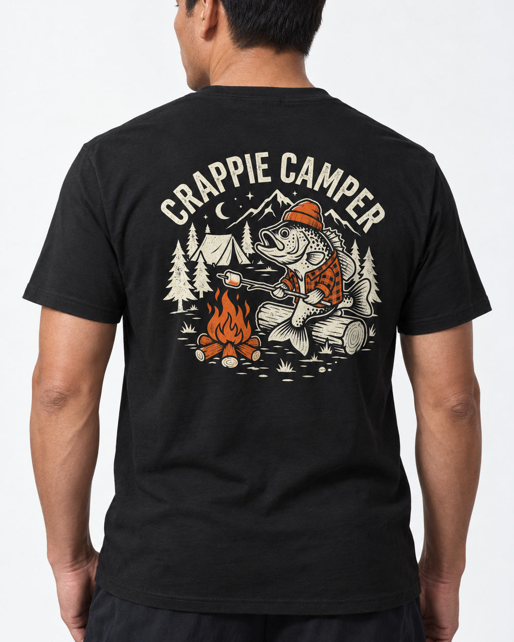 tee model black angle
