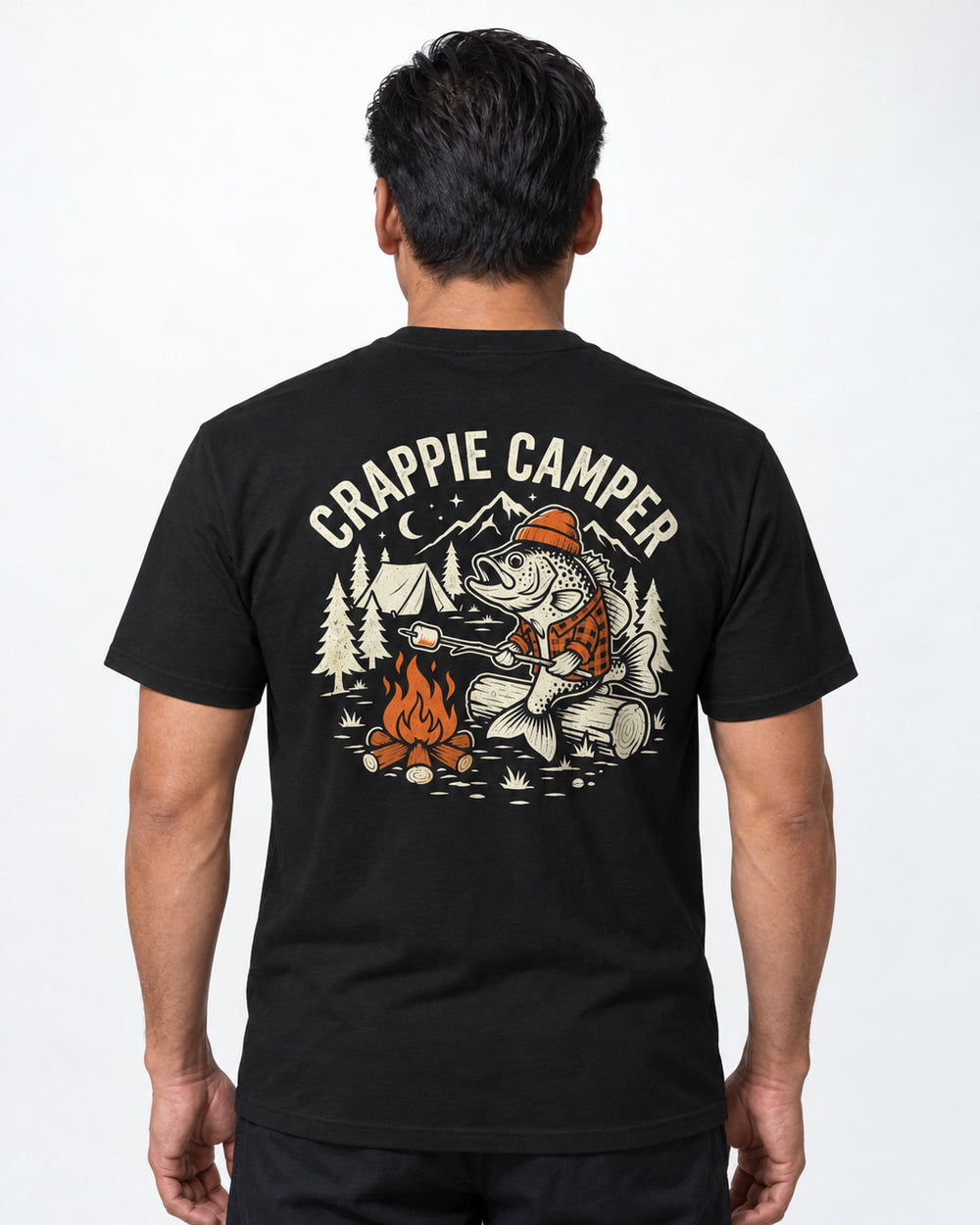 tee model black front