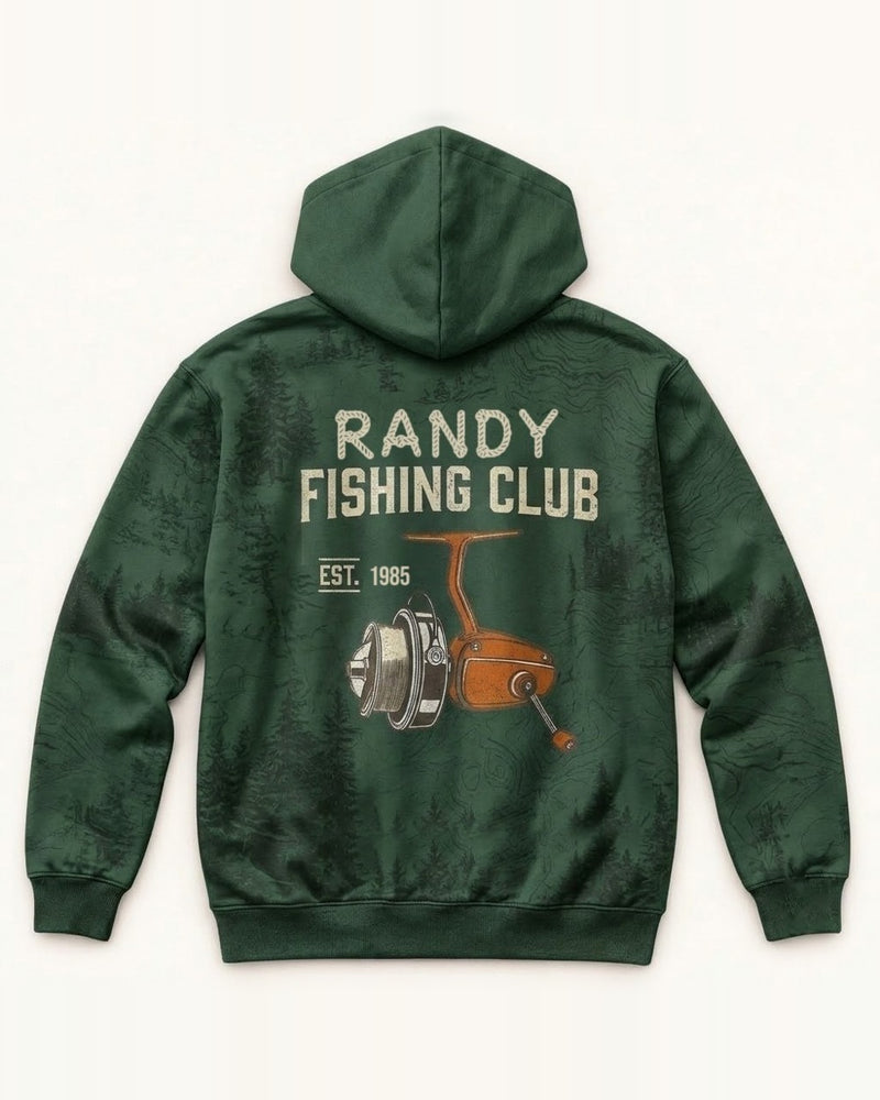 Custom Name Fishing Club All-Over Print Hoodie
