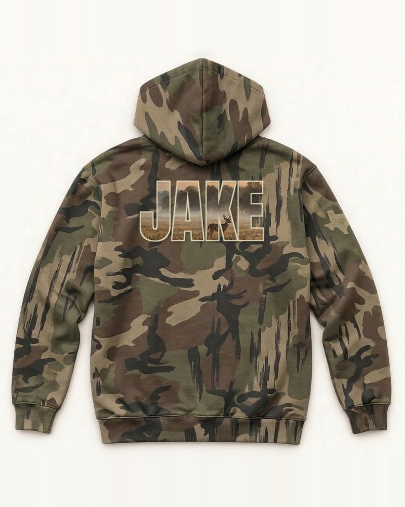 Custom Name Terrain Camo All-Over Print Hoodie