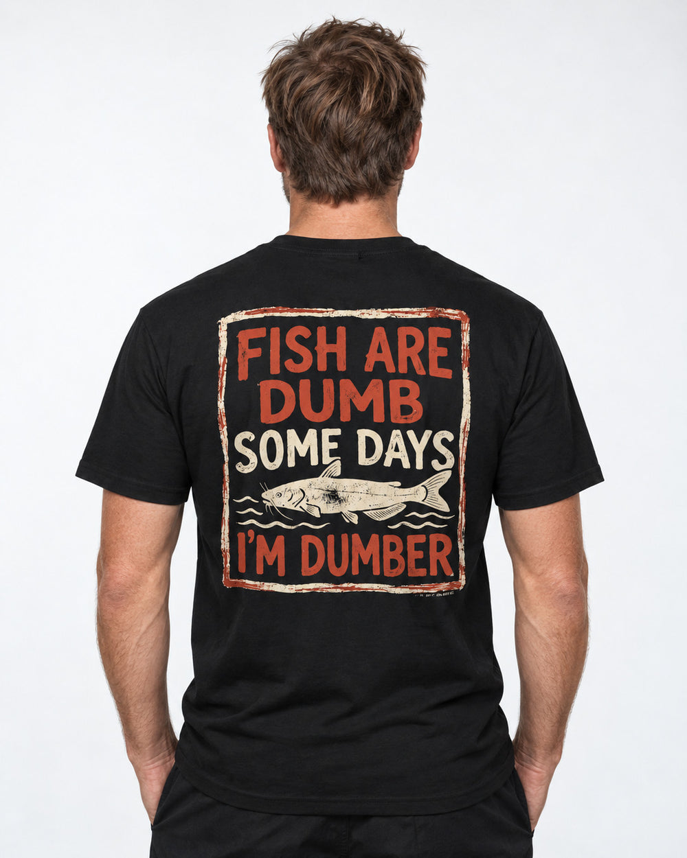 tee model black front