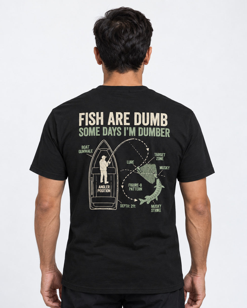 tee model black front