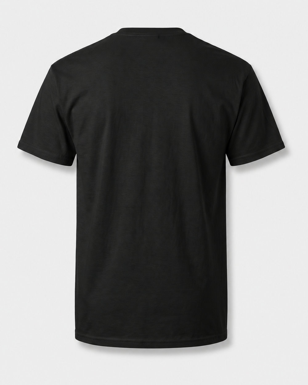 Face The Current tee — black, back