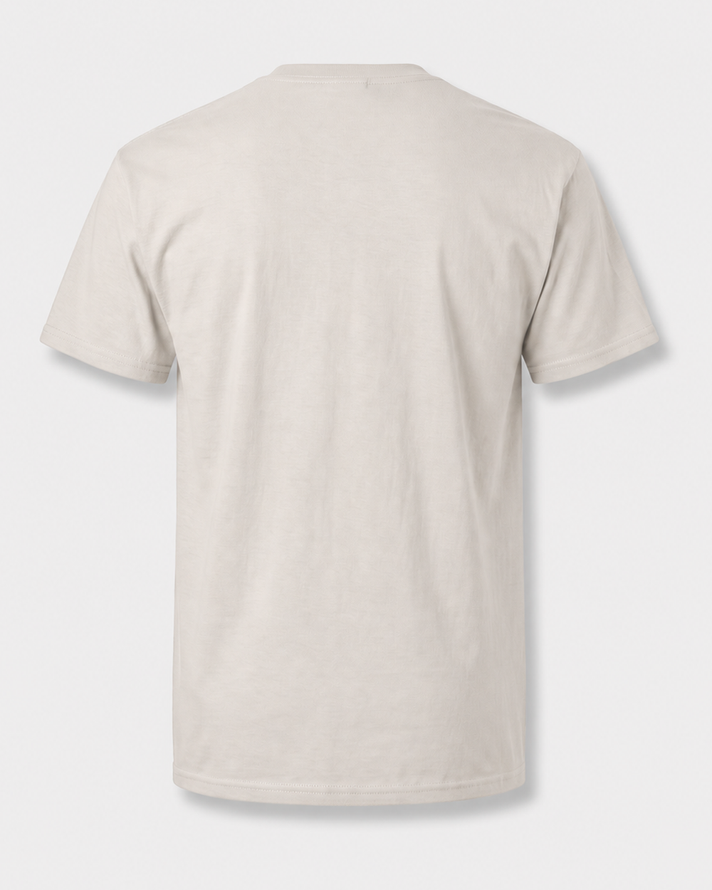 Face The Current tee — sand, back