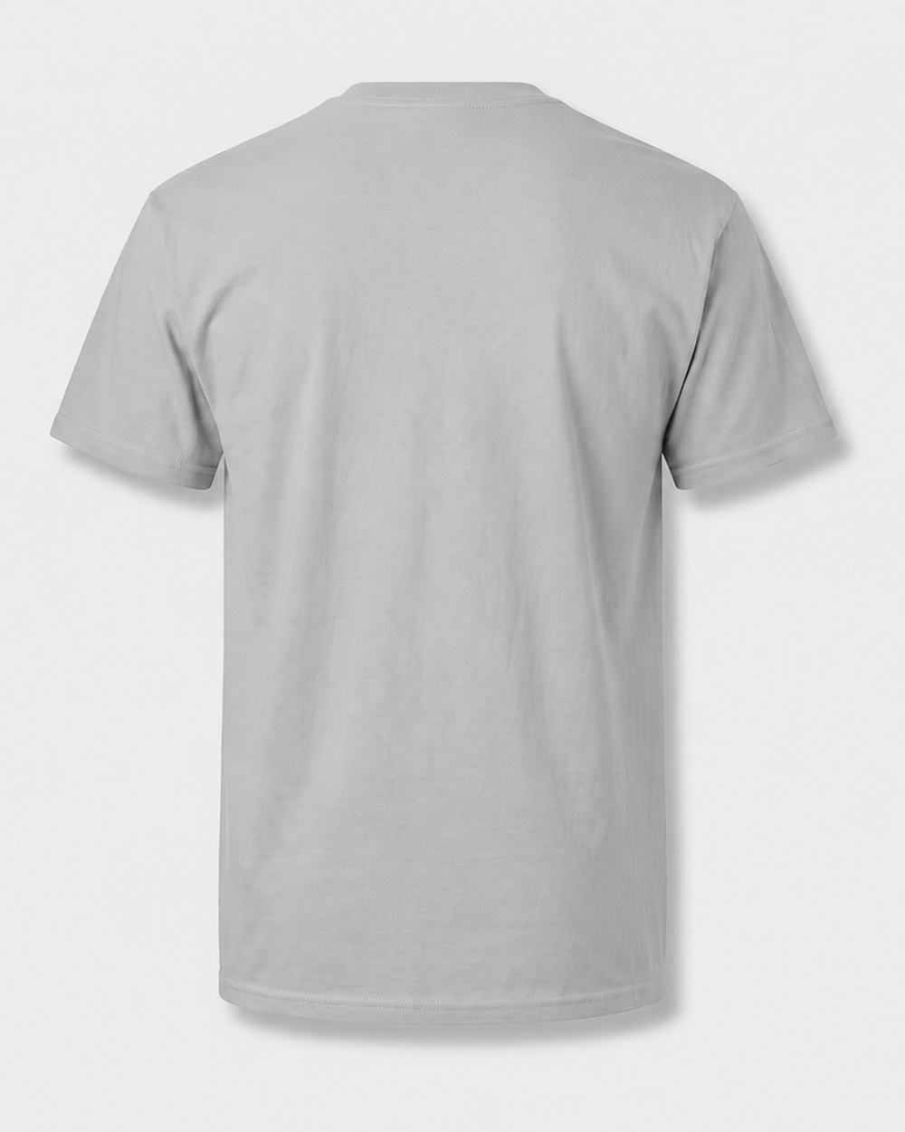 First There Your Spot Heritage tee — sports grey, back