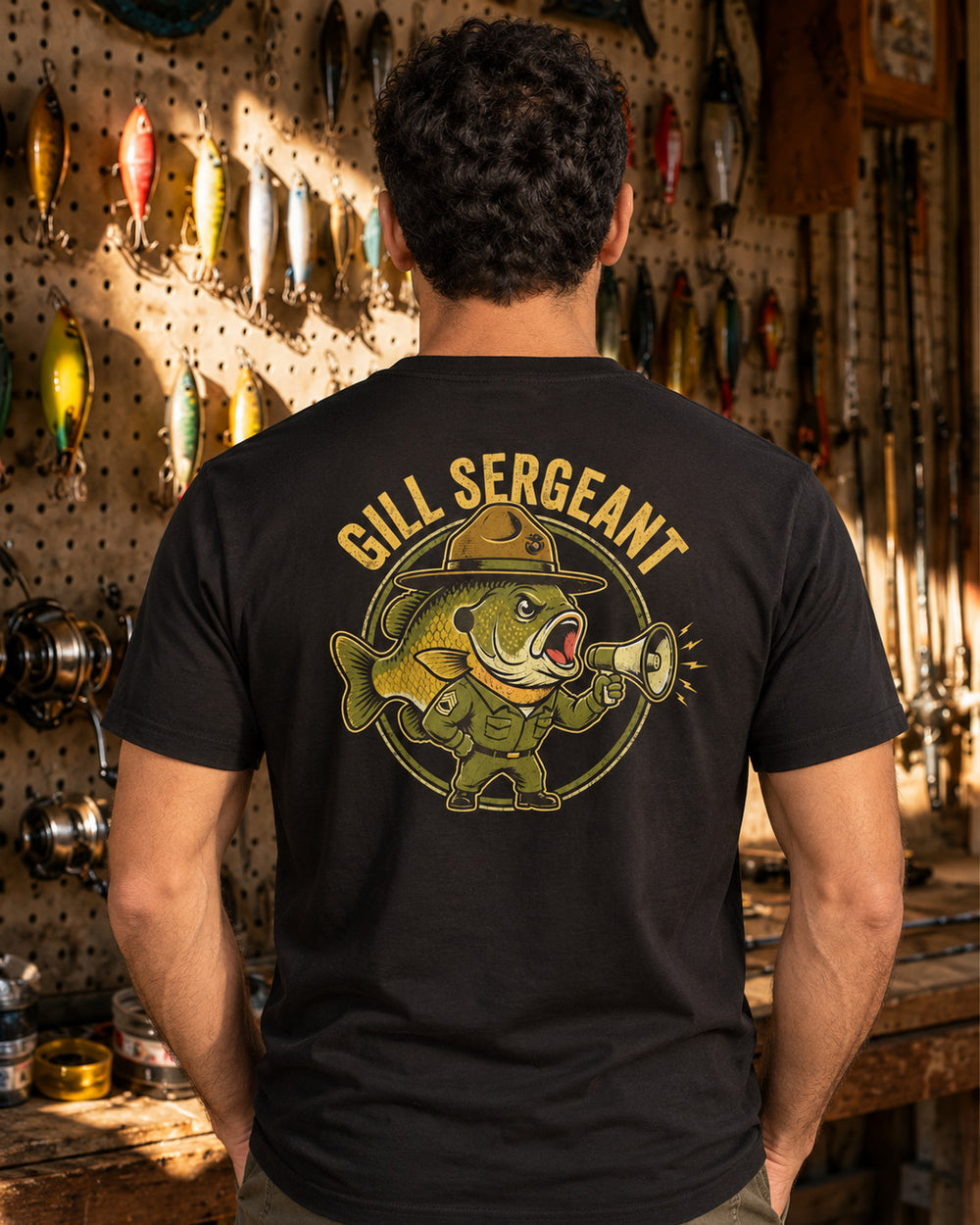 tee model black front