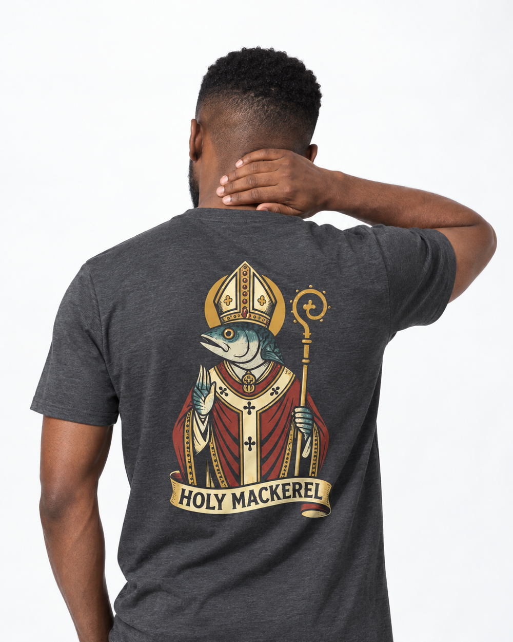 tee model darkheather front