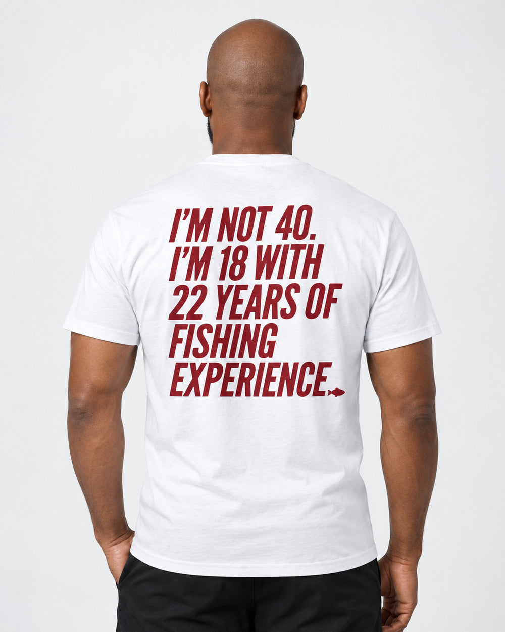 tee model white front