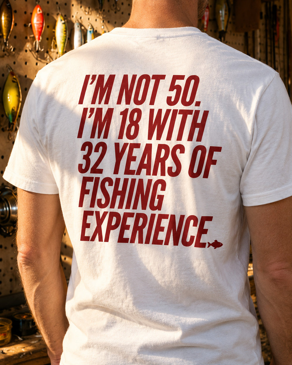 tee model white angle