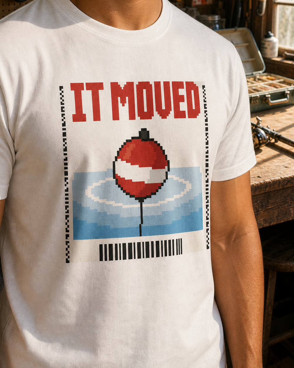 It Moved tee — worn, side
