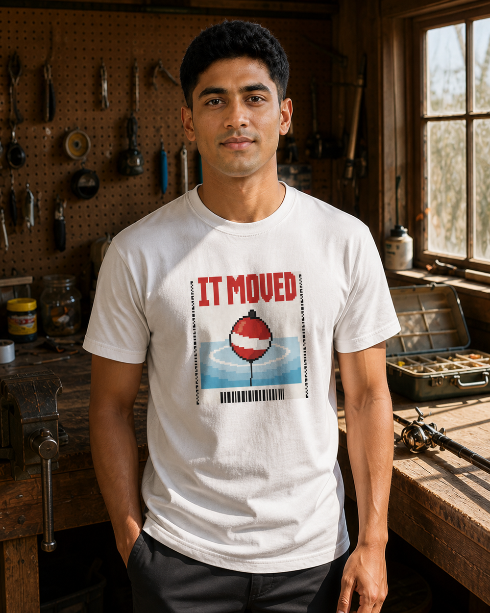 It Moved tee — worn, front