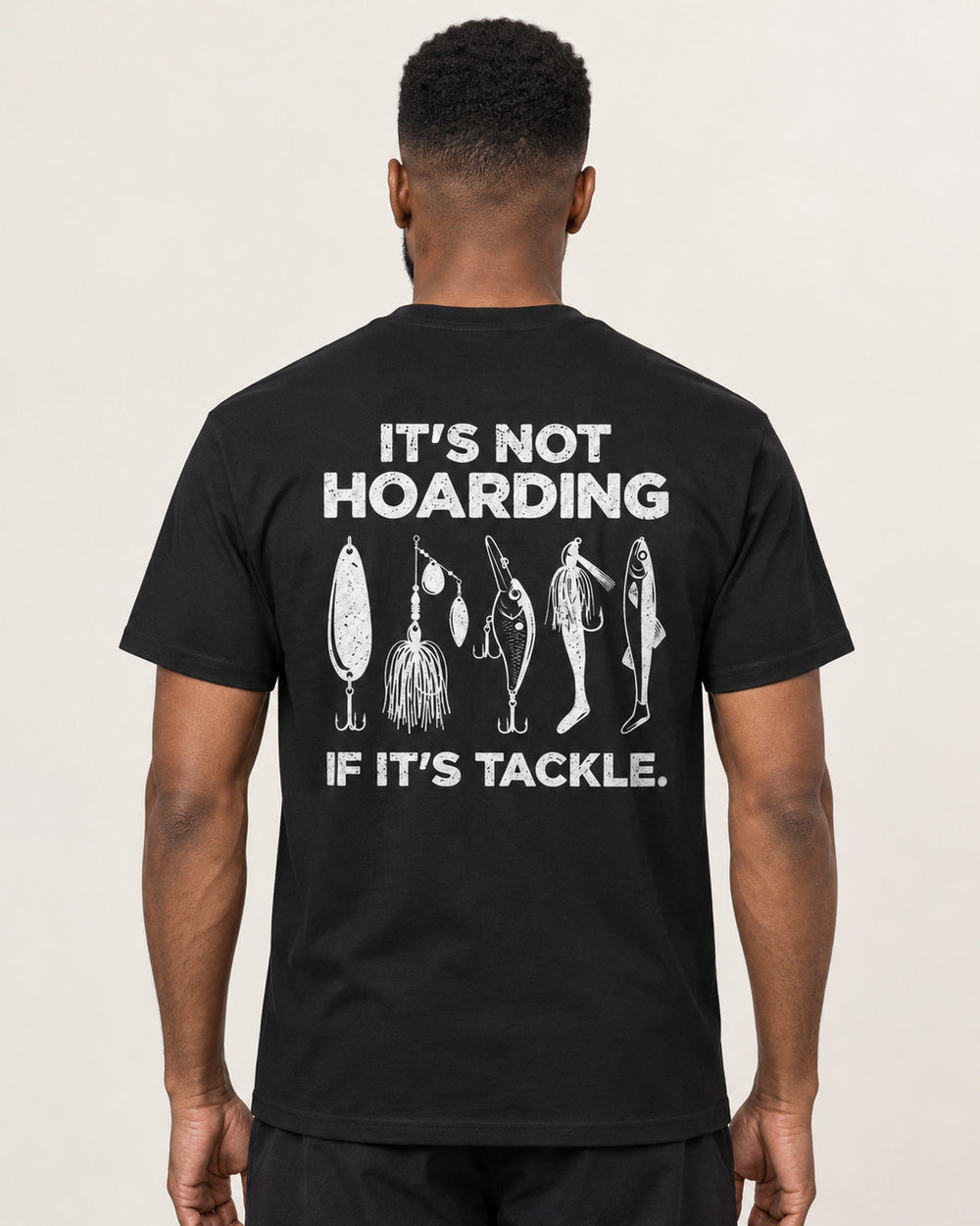 tee model black front